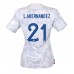 Frankrike Lucas Hernandez #21 Replika Borta matchkläder Dam VM 2022 Korta ärmar